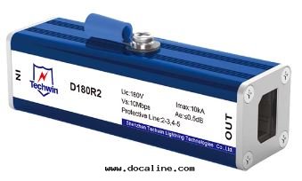 D180R系(xì)列 音(yīn)頻信(xìn)号(hào)浪湧保護器